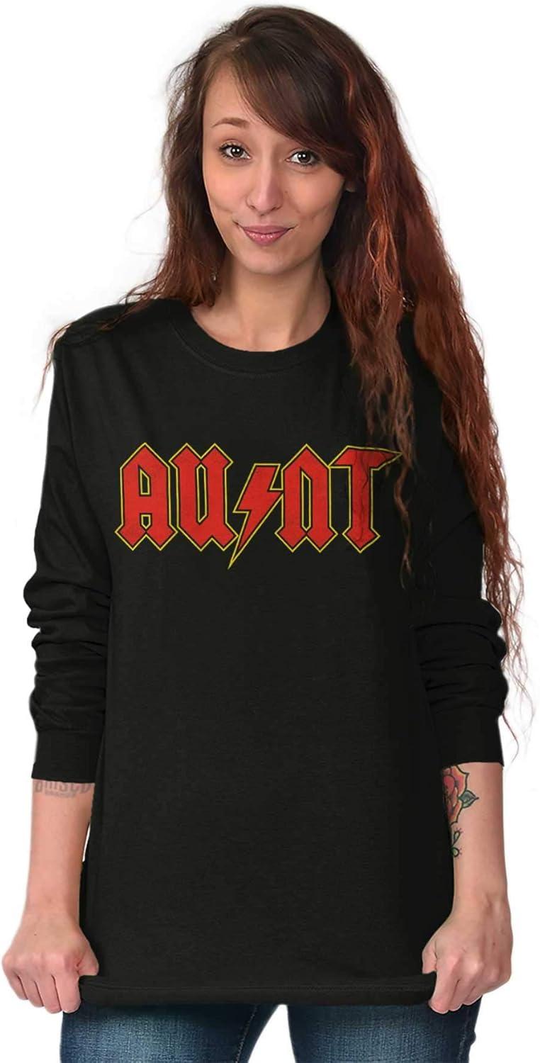 imageCool Auntie Aunt Funny Favorite Cute Womens Long Sleeve T ShirtBlack