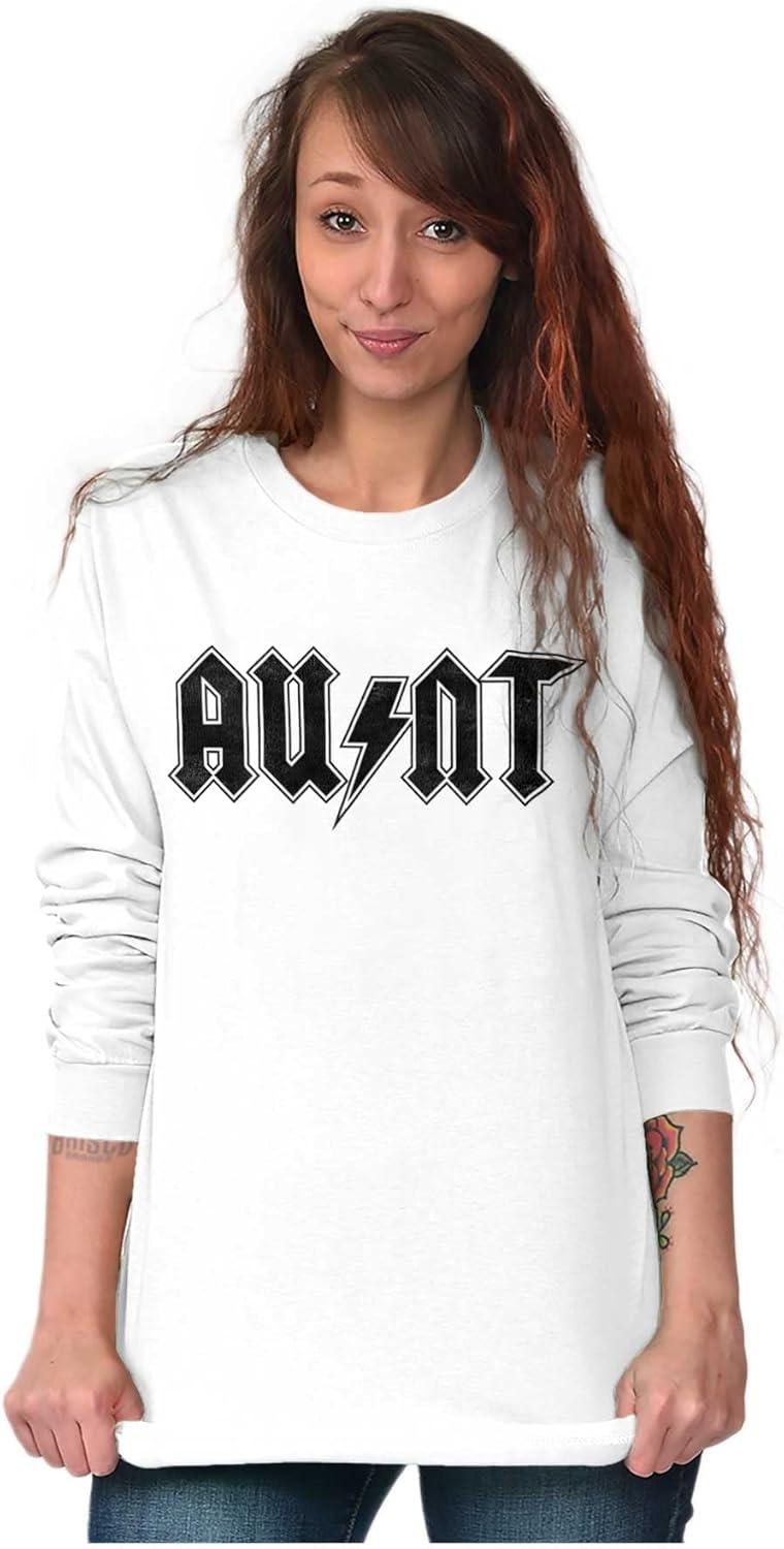 imageCool Auntie Aunt Funny Favorite Cute Womens Long Sleeve T ShirtWhite