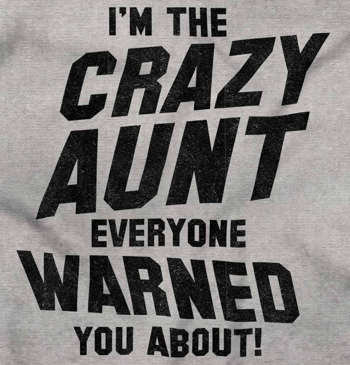 imageCrazy Aunt Funny Fave Auntie Present Womens Graphic T Shirt TeesSport Grey