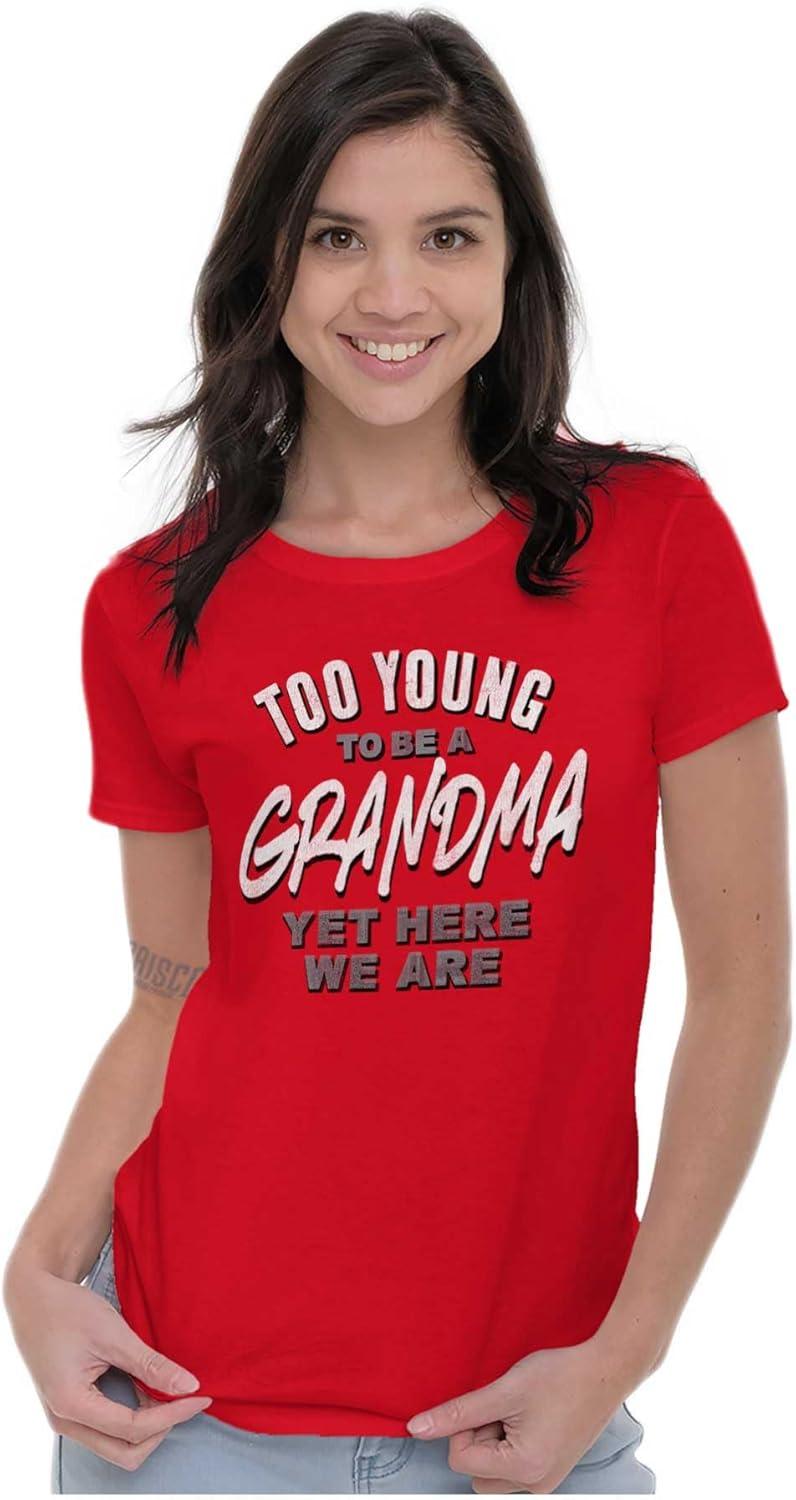 imageGrandma Granny Gigi Funny Cute Joke Womens Slim Fit Graphic TeeMaroon