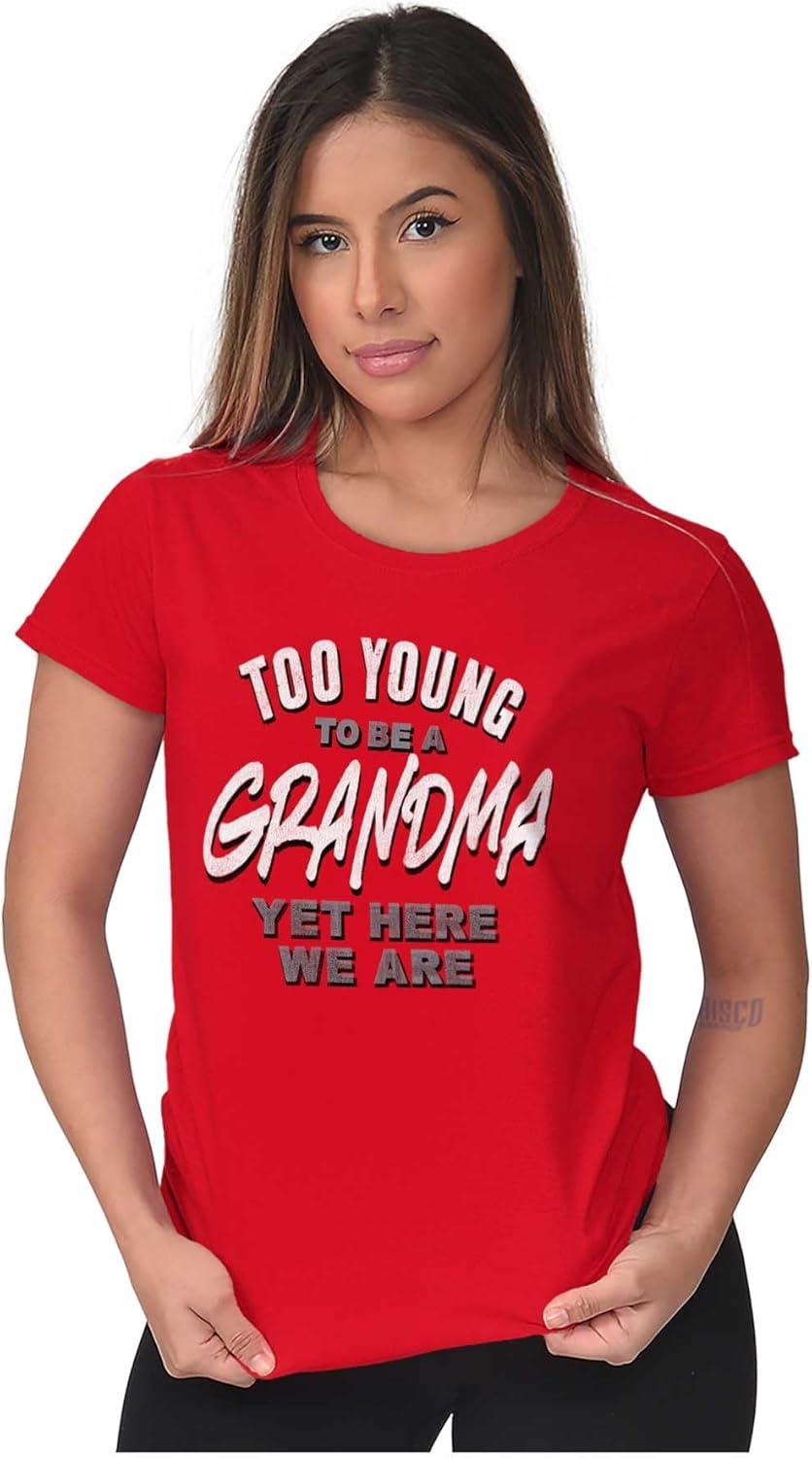 imageGrandma Granny Gigi Funny Cute Joke Womens Slim Fit Graphic TeeMaroon