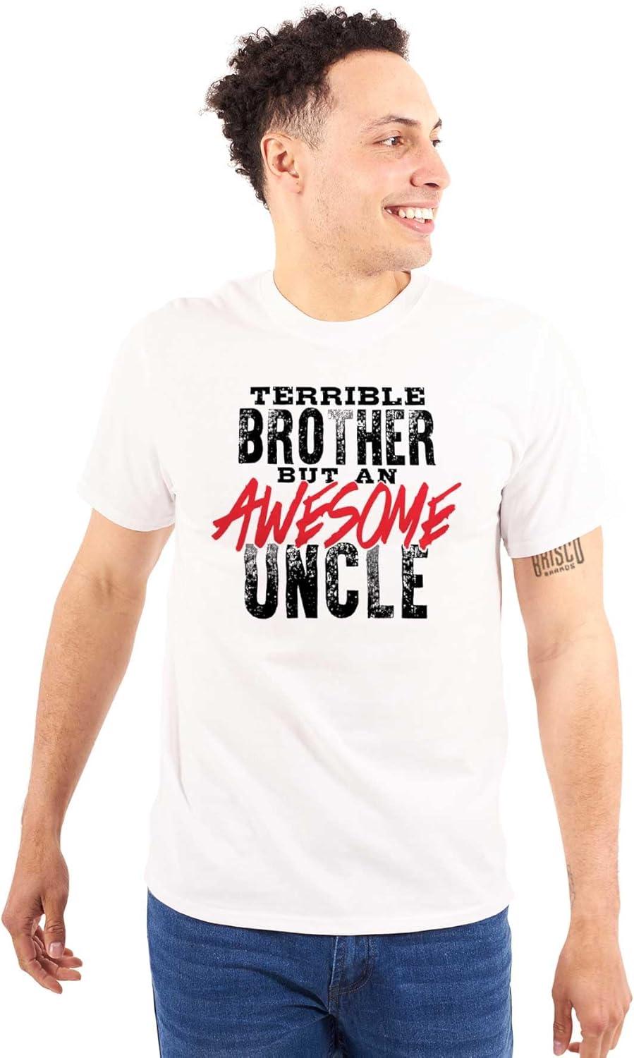 imageTerrible Brother Awesome Uncle Mens Graphic T Shirt TeesWhite