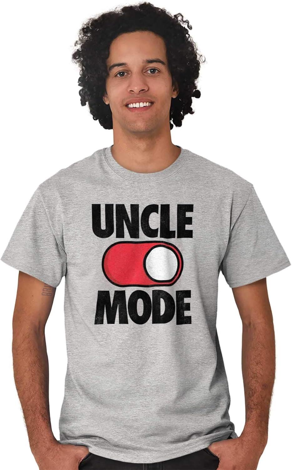 imageUncle Mode On Off Gym Birthday Mens Graphic T Shirt TeesSport Grey