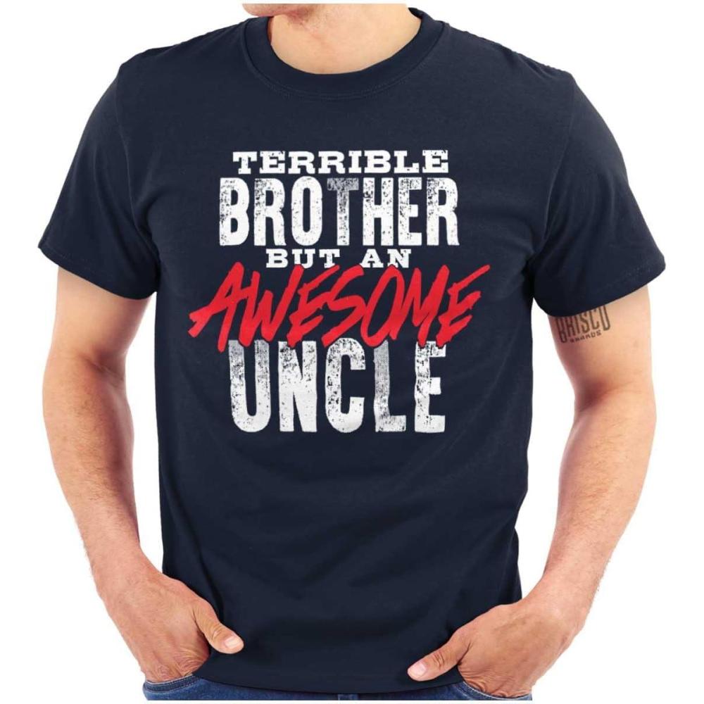 imageTerrible Brother Awesome Uncle Mens Graphic T Shirt TeesNavy
