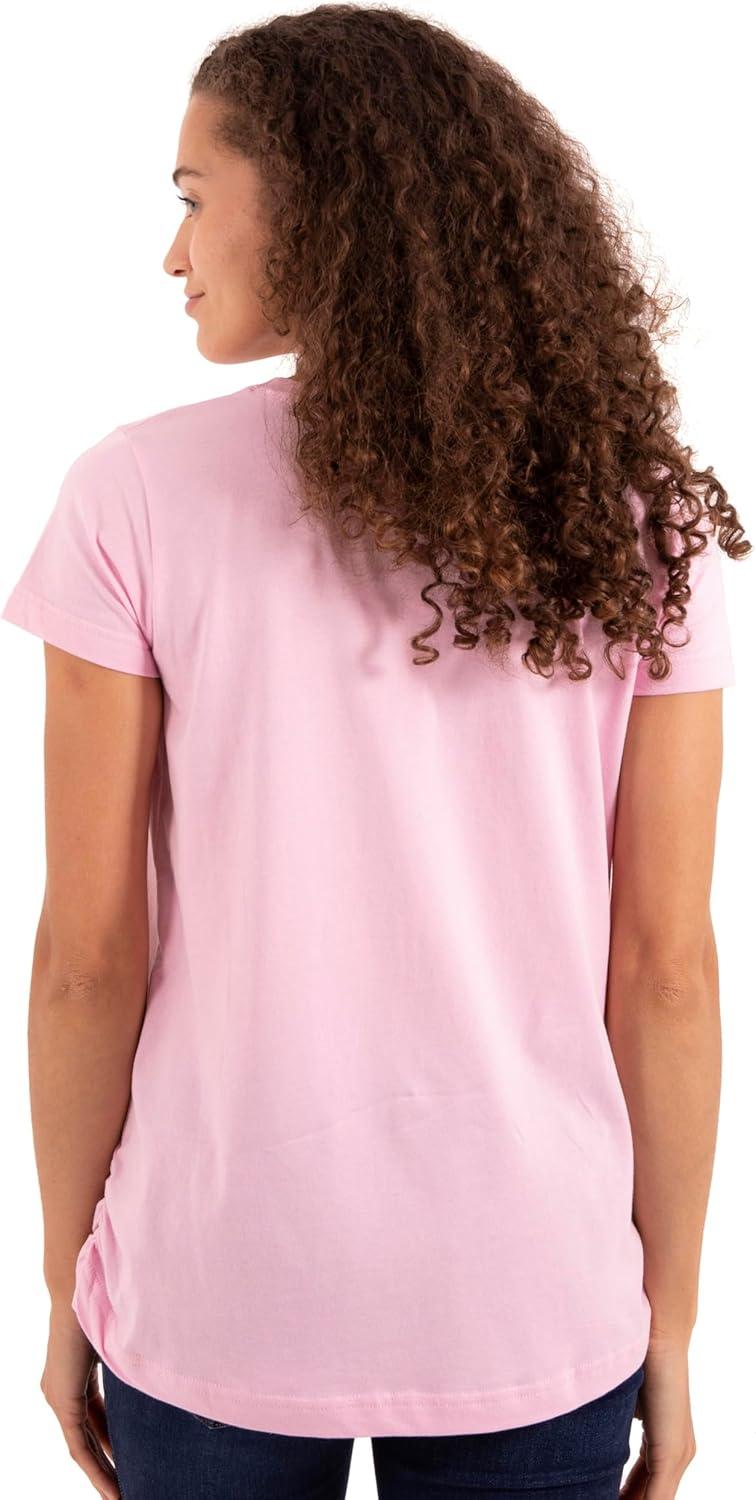 imageBrisco Brands Womens Maternity First Time Mommy Cute Pregnancy T Shirt TeePink