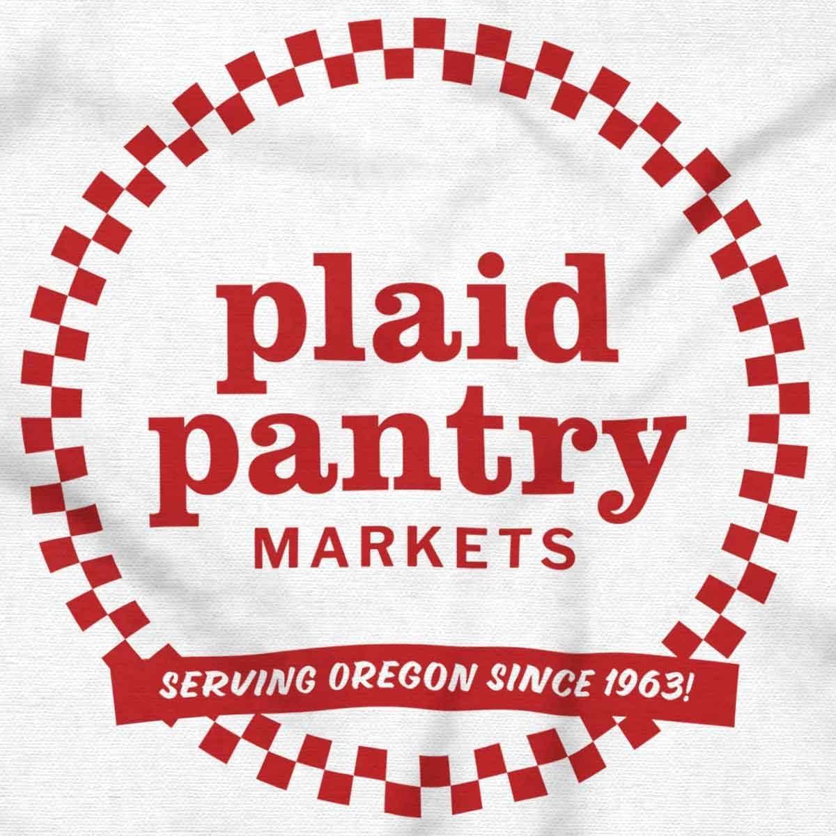 imagePlaid Pantry Markets Serving Oregon Graphic T Shirt Men or WomenWhite