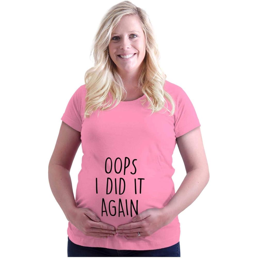 imageWomens Maternity Oops I Did it Again Expecting T Shirt TeePink
