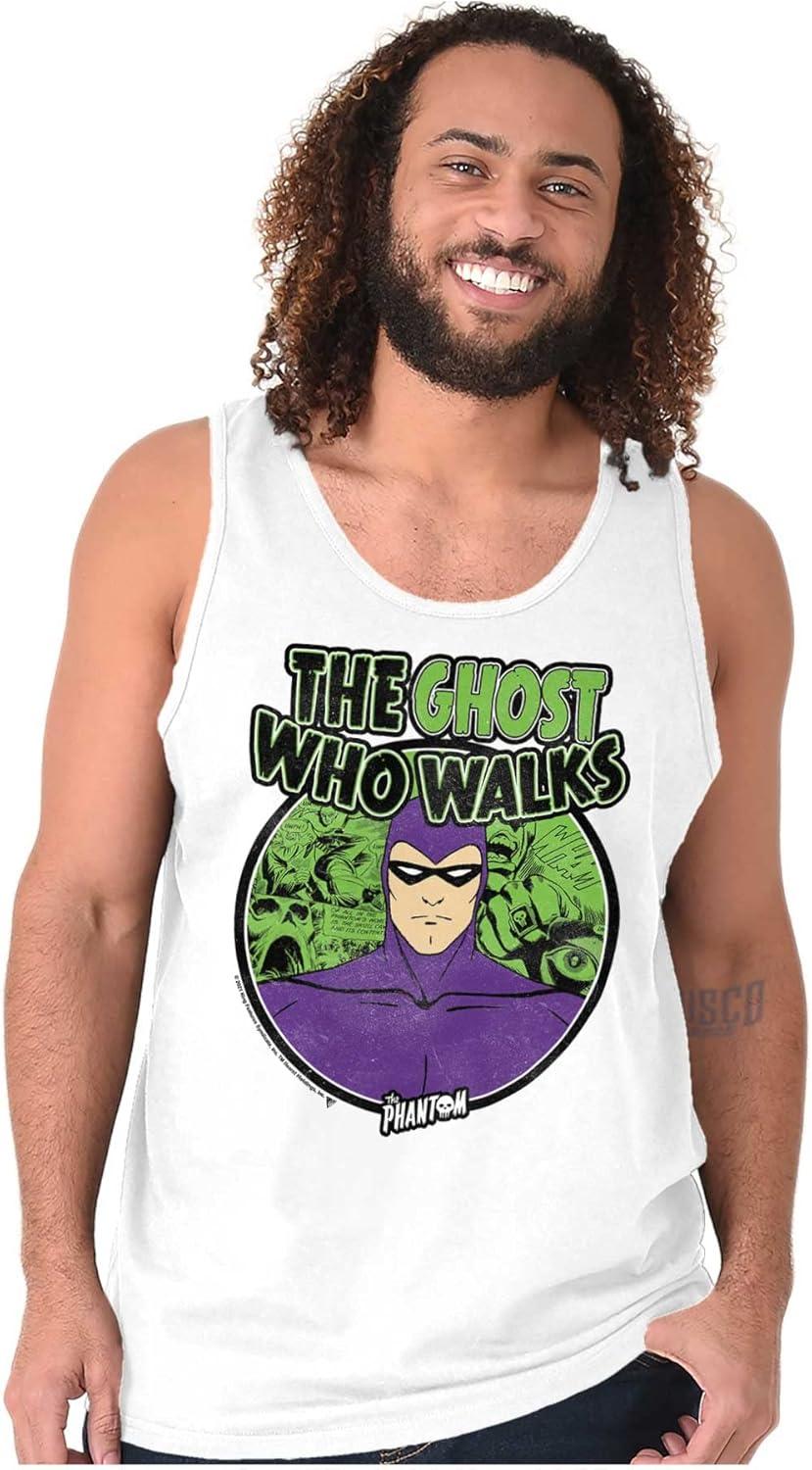 imageBrisco Brands The Phantom Ghost Who Walks Tank Top T Shirts Men WomenWhite