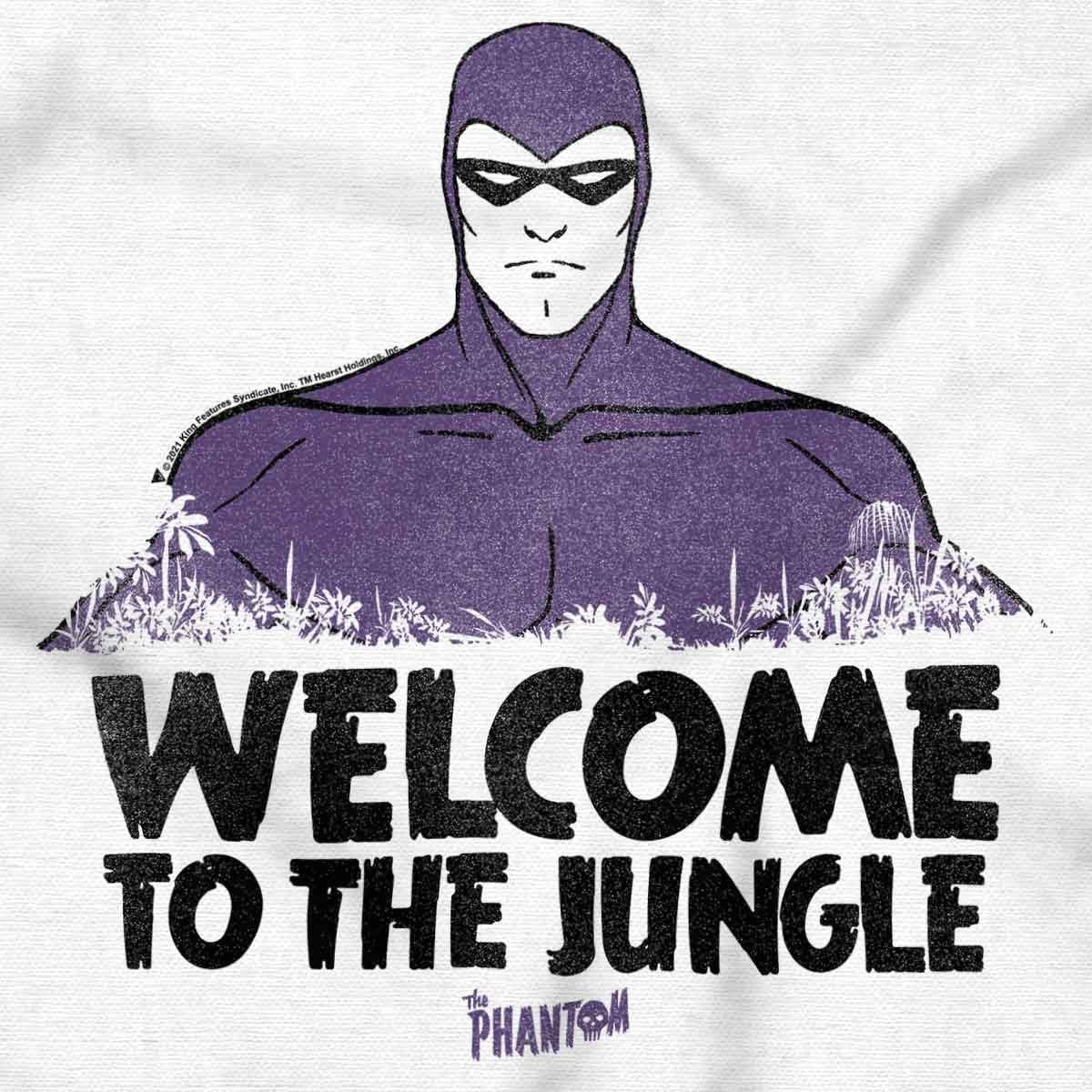 imageBrisco Brands The Phantom Welcome to The Jungle Crewneck T Shirts Boy GirlNatural