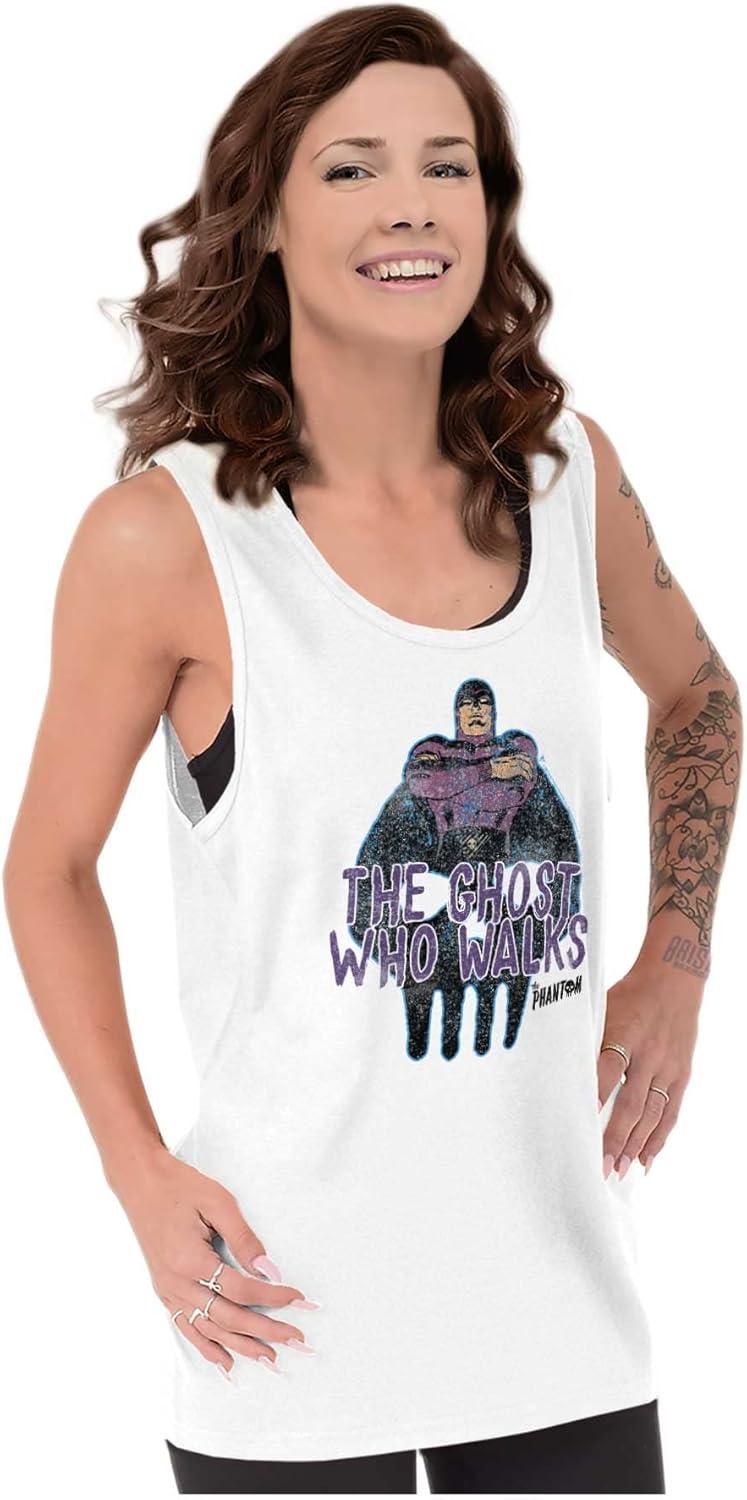 imageThe Phantom Vintage Ghost Who Walks Tank Top T Shirts Men WomenWhite