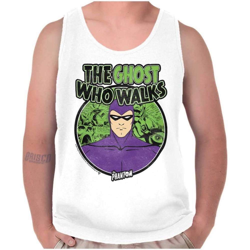 imageBrisco Brands The Phantom Ghost Who Walks Tank Top T Shirts Men WomenWhite