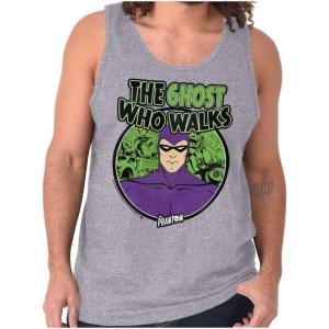 Brisco Brands The Phantom Ghost Who Walks Tank Top T Shirts Men Women(Sport Grey)
