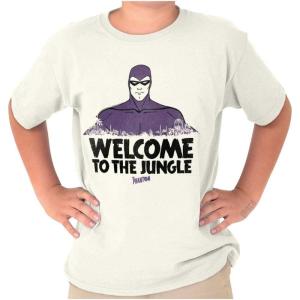 Brisco Brands The Phantom Welcome to The Jungle Crewneck T Shirts Boy Girl(Natural)
