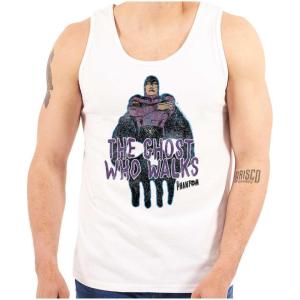 The Phantom Vintage Ghost Who Walks Tank Top T Shirts Men Women(White)
