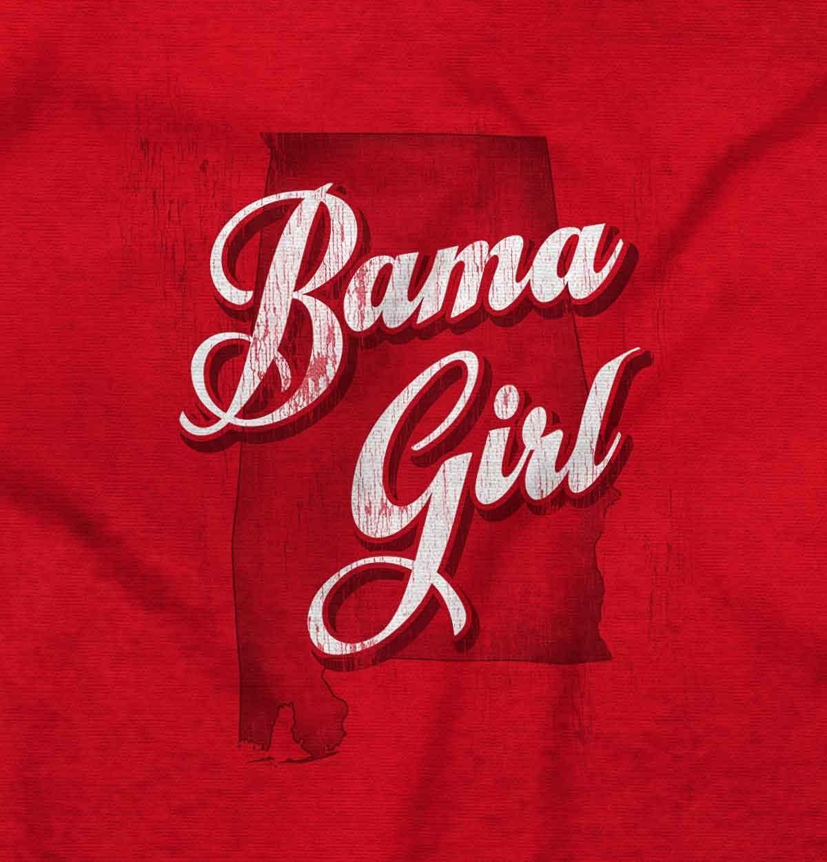 imageBrisco Brands Alabama Girl AL Home State Pride Baby Bodysuit Jumper GirlsRed
