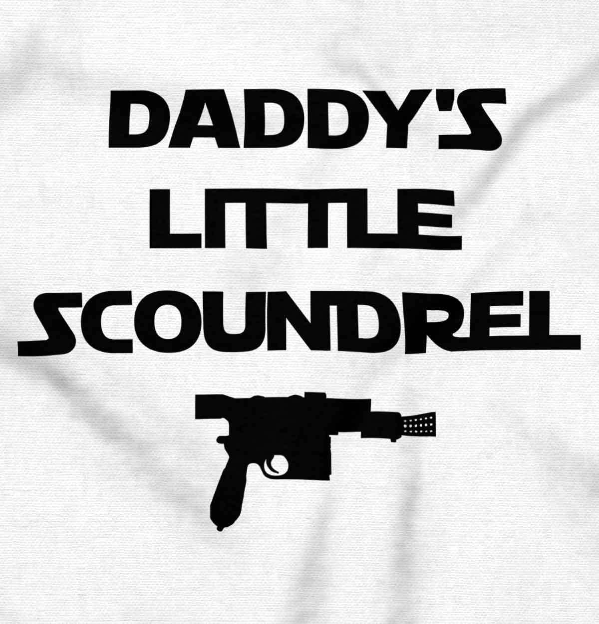 imageBrisco Brands Daddys Little Scoundrel Dark Galaxy Baby Romper Boys or GirlsWhite