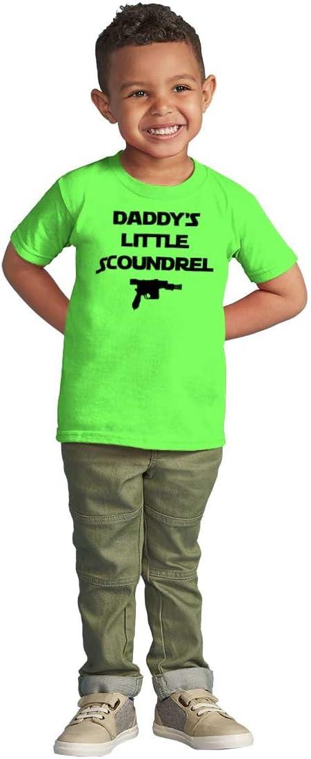 imageBrisco Brands Daddys Little Scoundrel Dark Galaxy Toddler Boy Girl T ShirtKey Lime