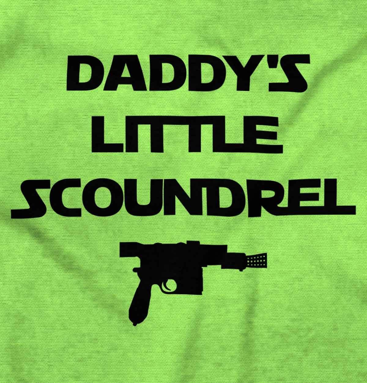 imageBrisco Brands Daddys Little Scoundrel Dark Galaxy Toddler Boy Girl T ShirtKey Lime