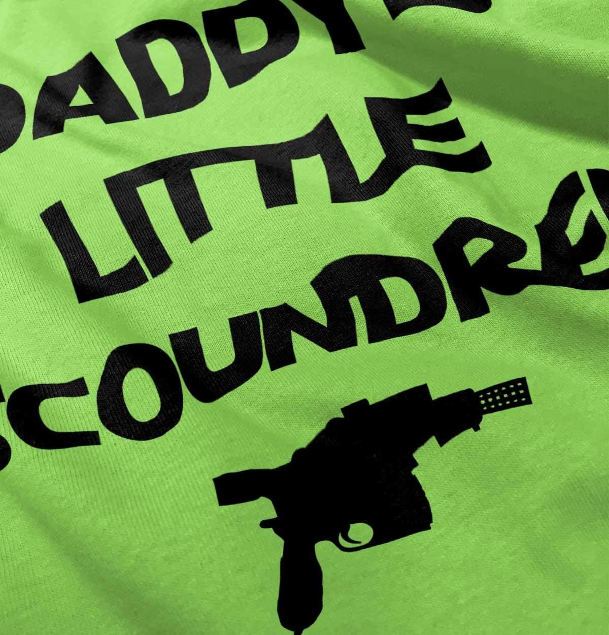 imageBrisco Brands Daddys Little Scoundrel Dark Galaxy Toddler Boy Girl T ShirtKey Lime