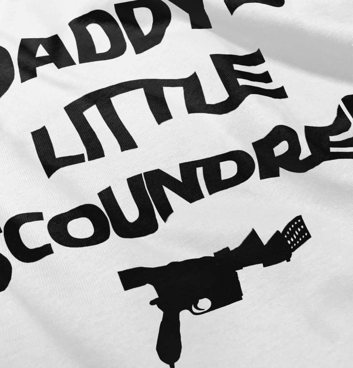 imageBrisco Brands Daddys Little Scoundrel Dark Galaxy Toddler Boy Girl T ShirtWhite