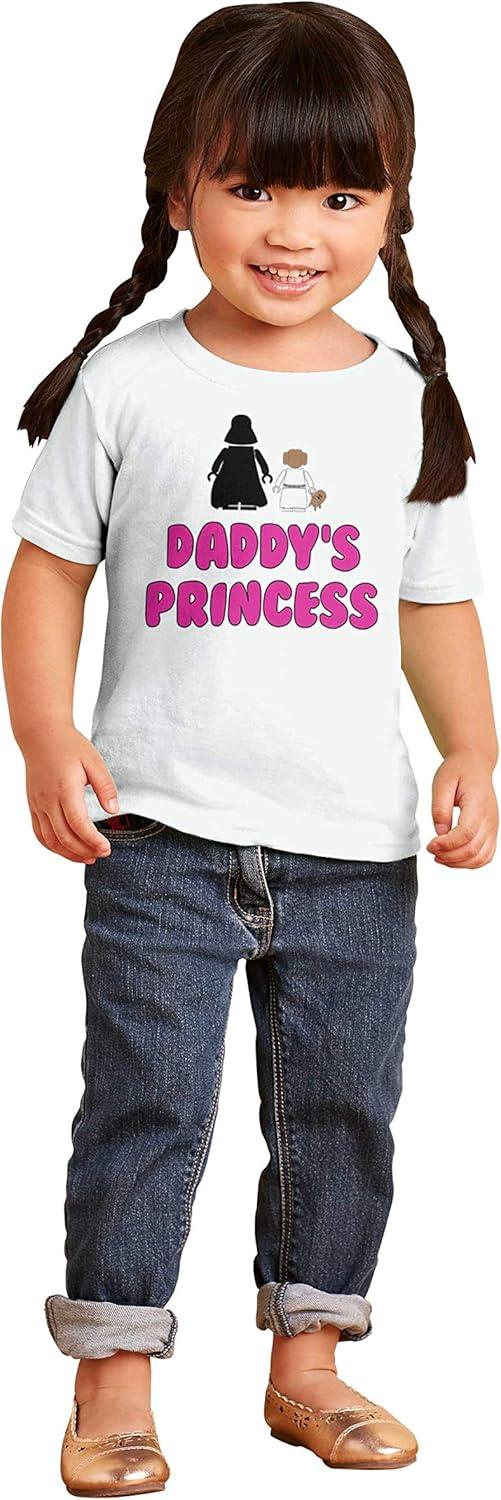 imageBrisco Brands Daddys Princess Dark Galaxy Fan Youth T Shirt Tee GirlsWhite
