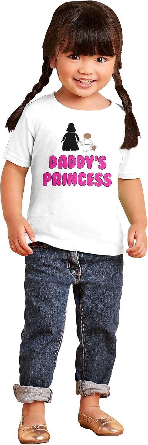 imageBrisco Brands Daddys Princess Dark Galaxy Fan Youth T Shirt Tee GirlsWhite