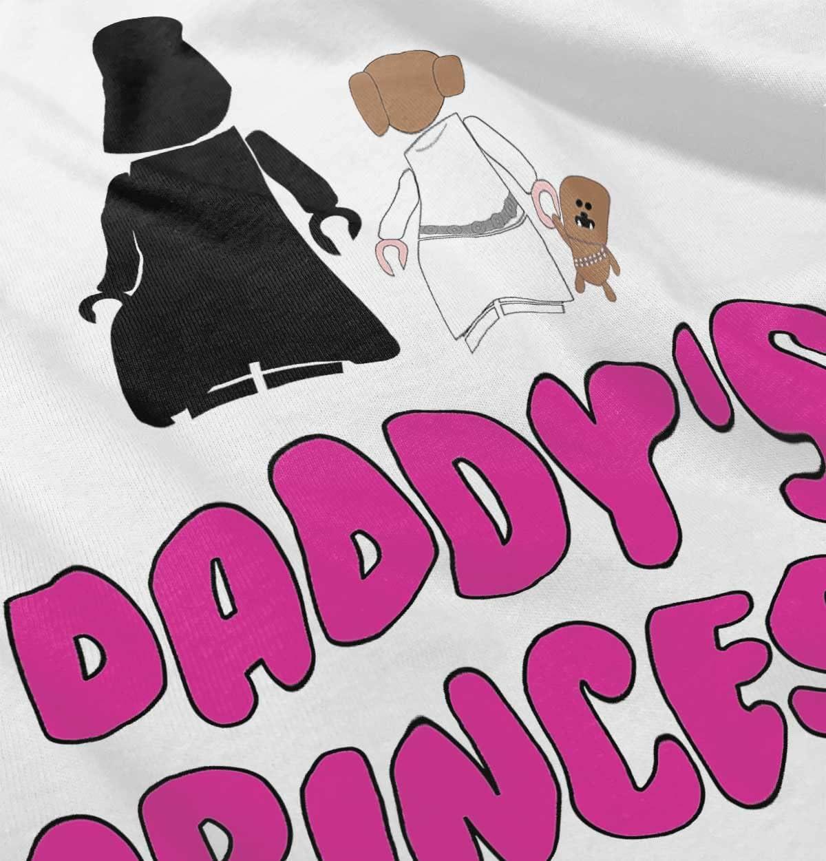 imageBrisco Brands Daddys Princess Dark Galaxy Fan Youth T Shirt Tee GirlsWhite
