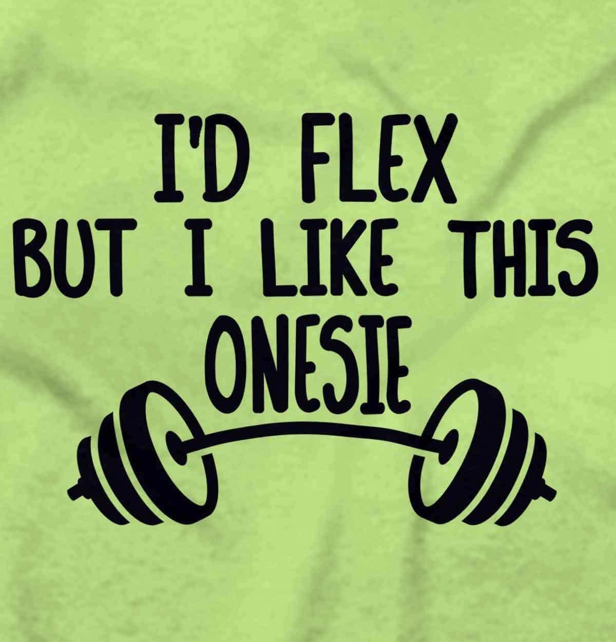 imageBrisco Brands Id Flex But I Like This One Piece Baby Bodysuit Jumper BoysKey Lime