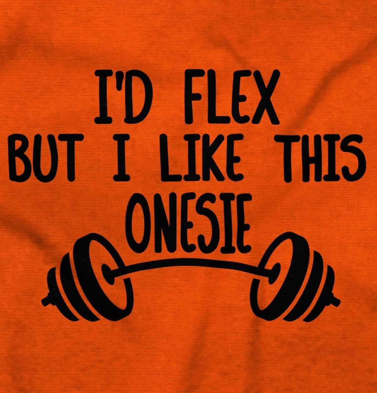 imageBrisco Brands Id Flex But I Like This One Piece Baby Bodysuit Jumper BoysOrange