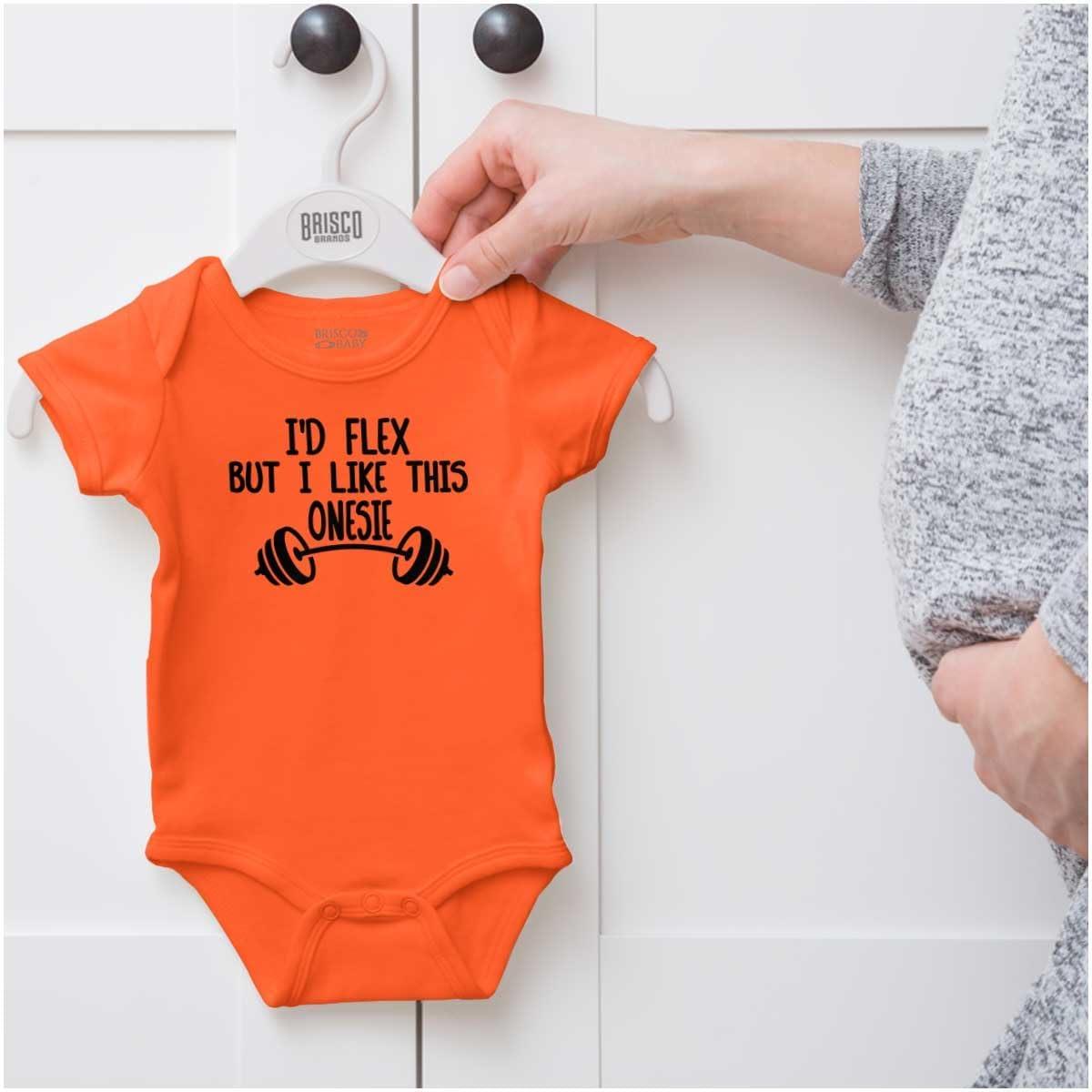 imageBrisco Brands Id Flex But I Like This One Piece Baby Bodysuit Jumper BoysOrange