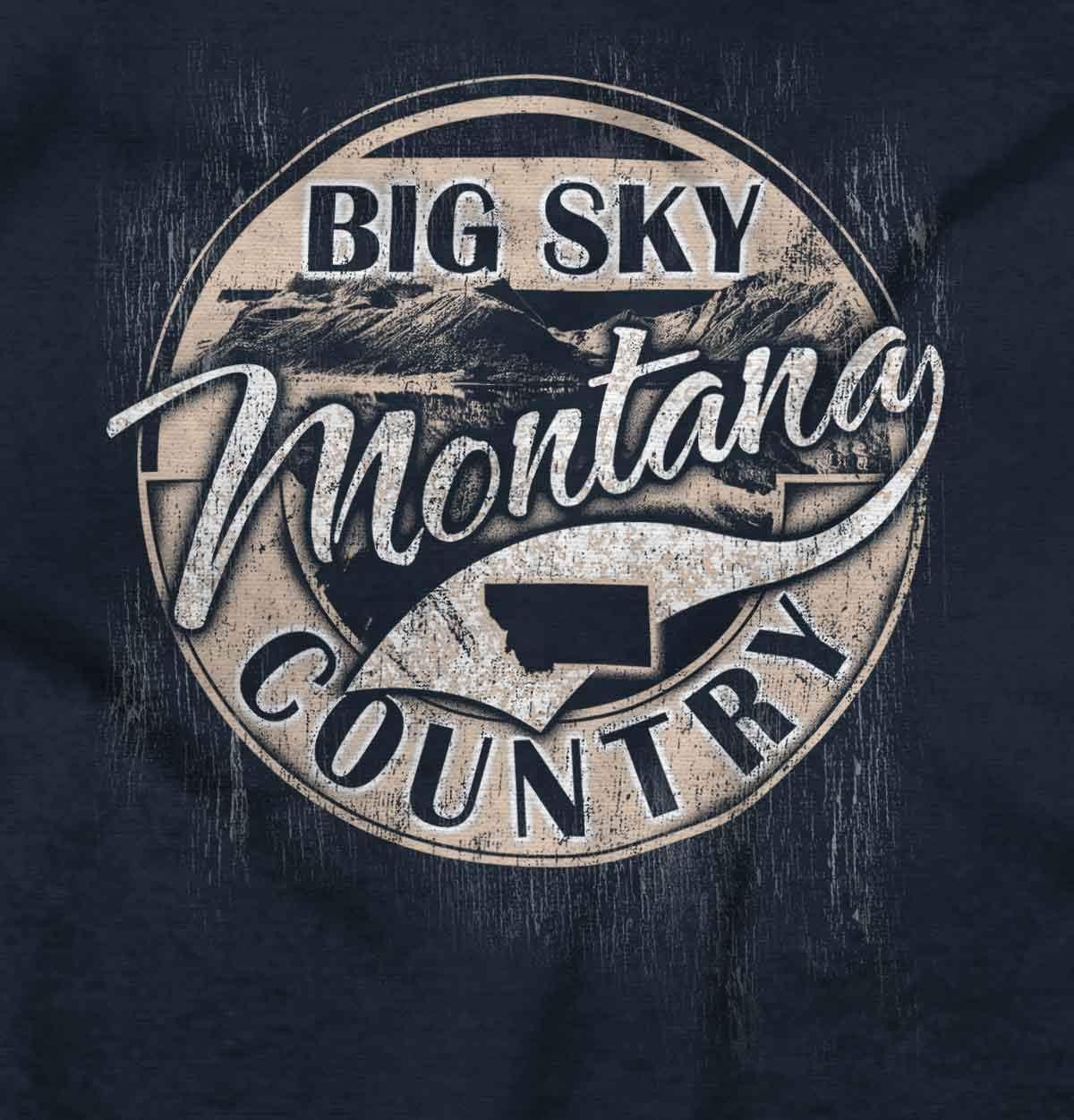 imageBrisco Brands Montana MT Big Sky Country Souvenir Baby Romper Boys or GirlsNavy