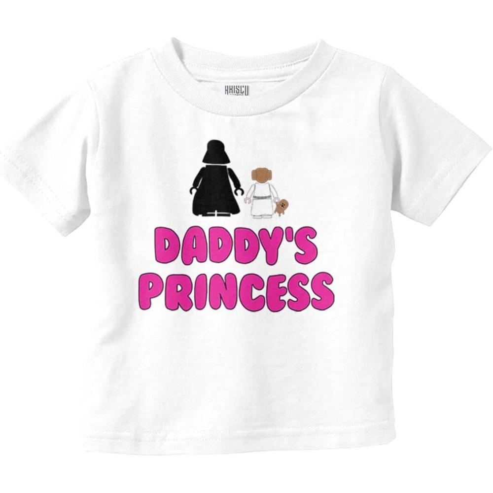 imageBrisco Brands Daddys Princess Dark Galaxy Fan Youth T Shirt Tee GirlsWhite