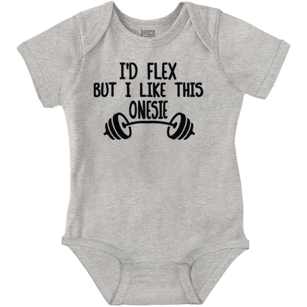 imageBrisco Brands Id Flex But I Like This One Piece Baby Bodysuit Jumper BoysHeather