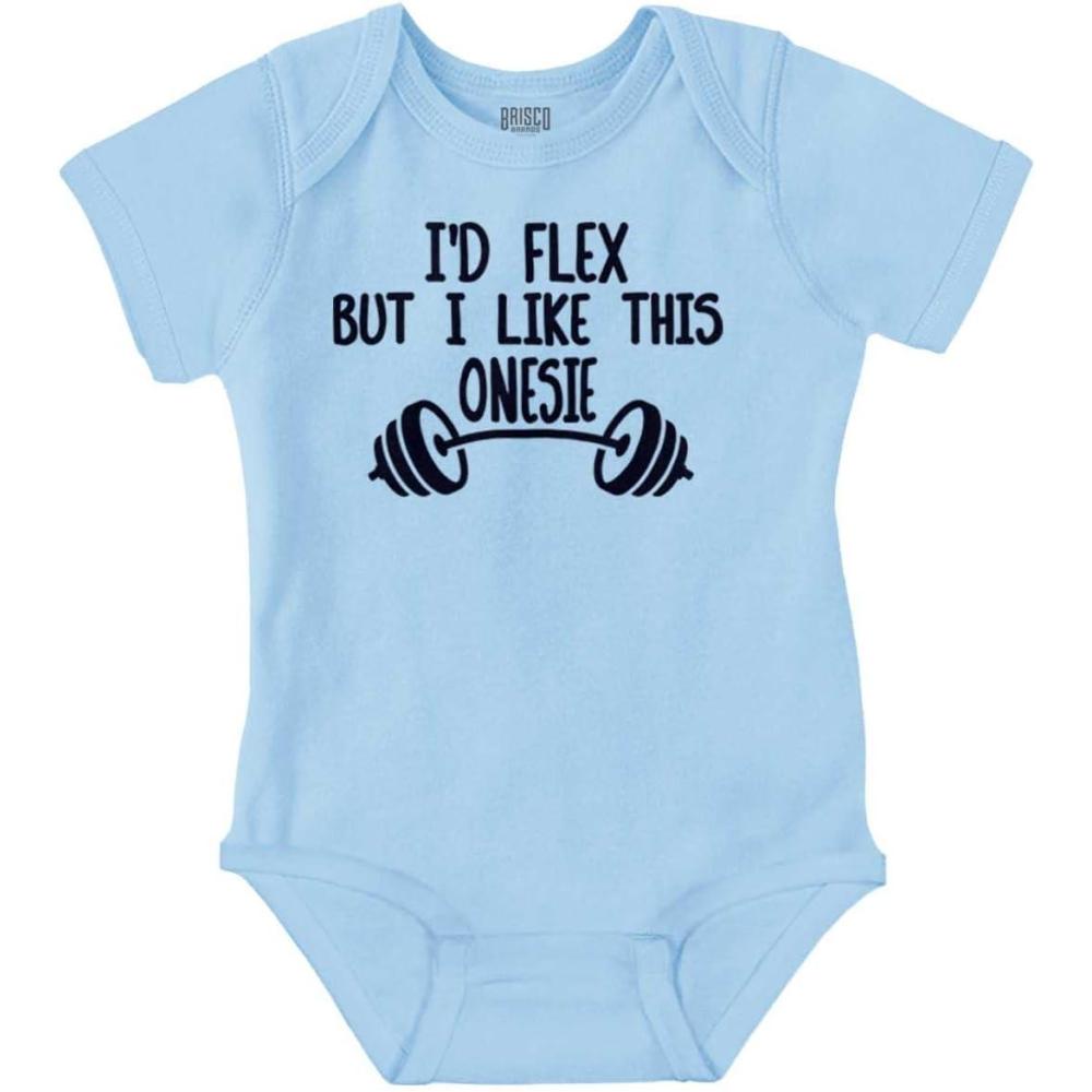imageBrisco Brands Id Flex But I Like This One Piece Baby Bodysuit Jumper BoysLight Blue