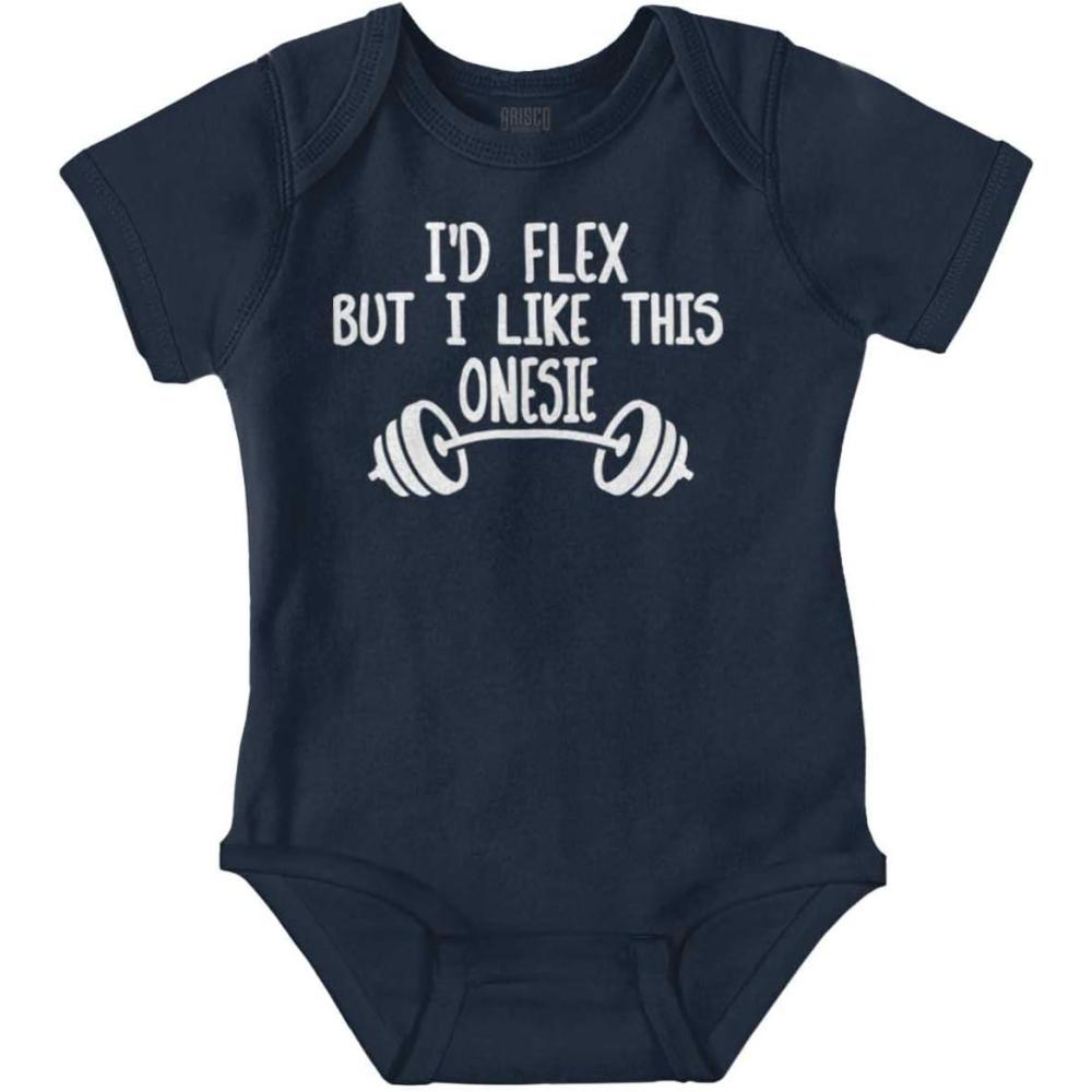imageBrisco Brands Id Flex But I Like This One Piece Baby Bodysuit Jumper BoysNavy