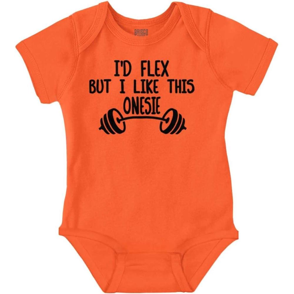 imageBrisco Brands Id Flex But I Like This One Piece Baby Bodysuit Jumper BoysOrange