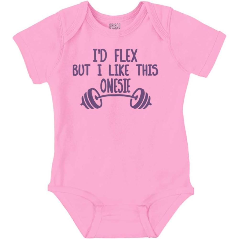imageBrisco Brands Id Flex But I Like This One Piece Baby Bodysuit Jumper BoysPink
