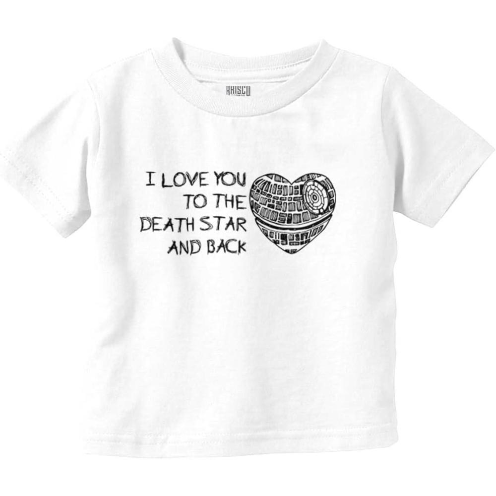 imageLove You Death Star and Back Galaxy Youth T Shirt Tee GirlsWhite