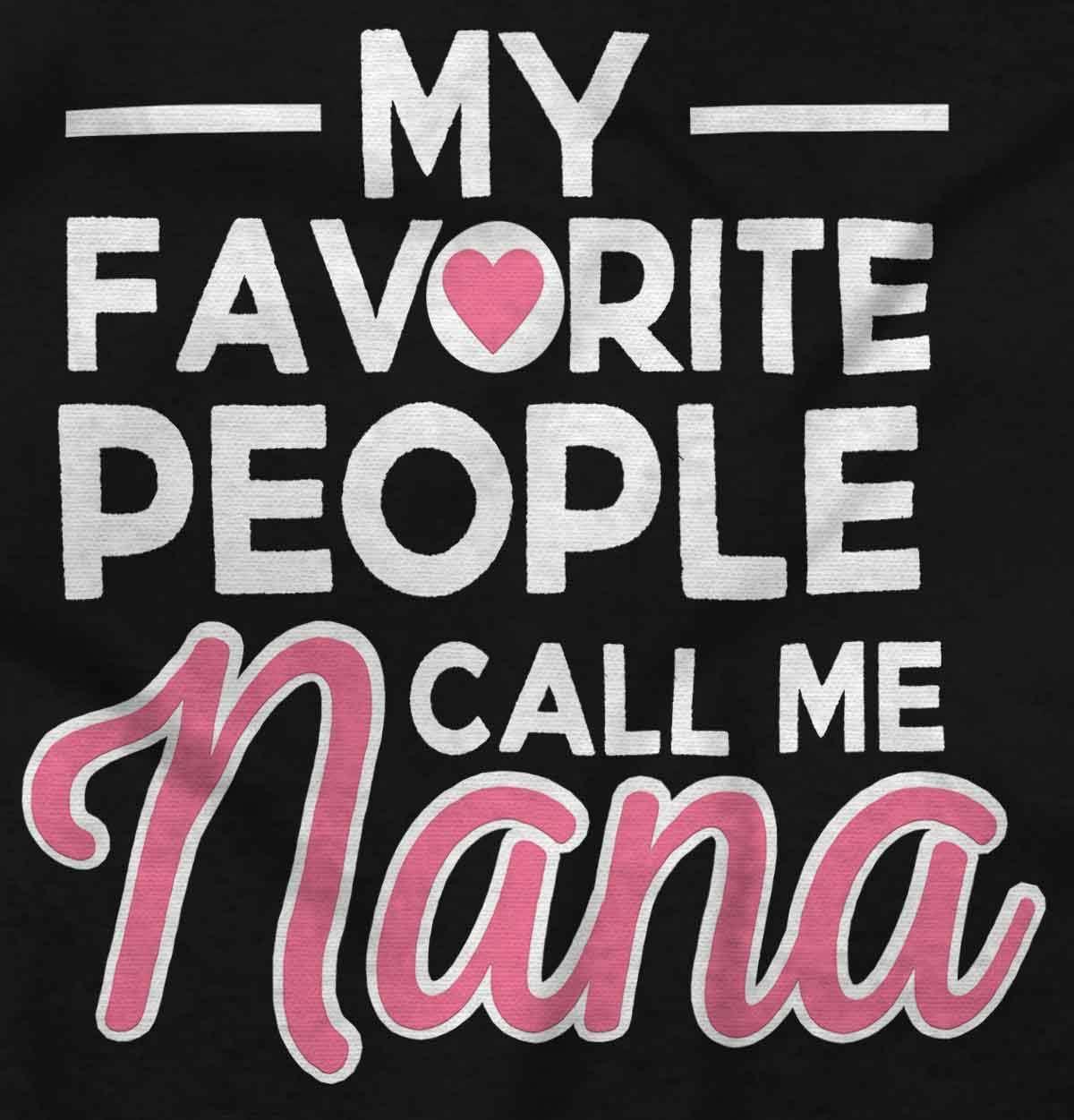 imageBrisco Brands My Favorite People Call Me Nana Cute Women Crewneck SweatshirtBlack