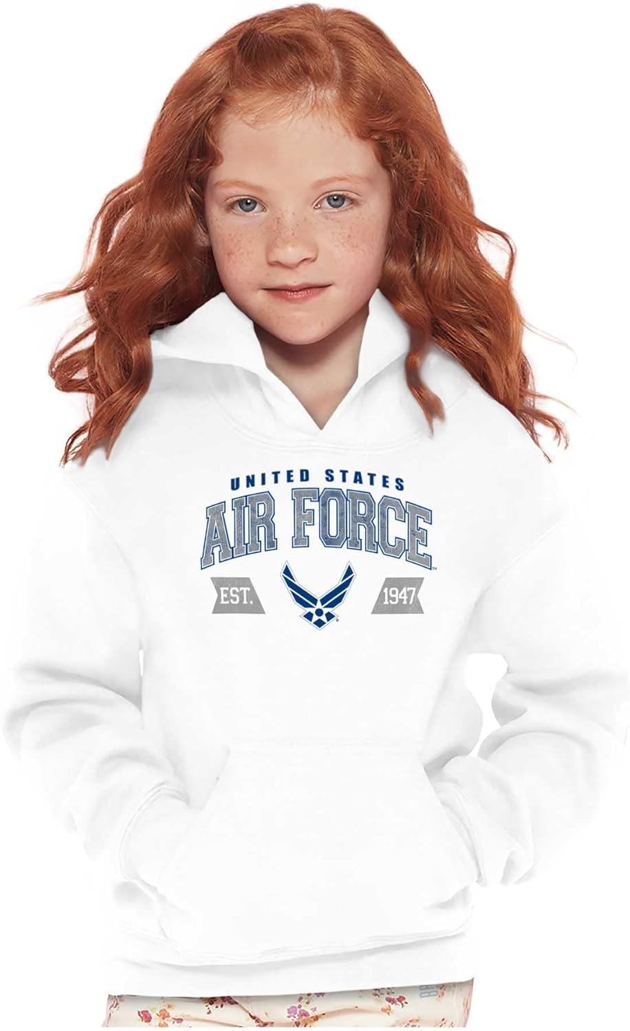 imageBrisco Brands US Air Force Wing Emblem Established Youth Hoodie Boy Girl