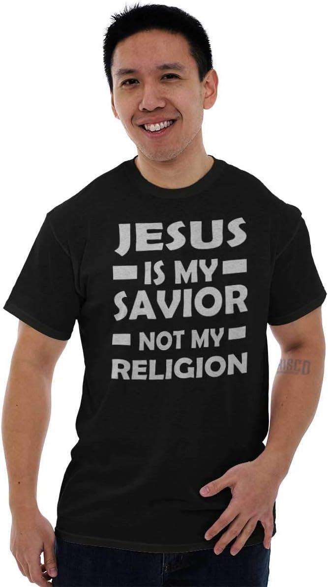 imageJesus is My Savior Not My Religion Graphic T Shirt Men or WomenBlack