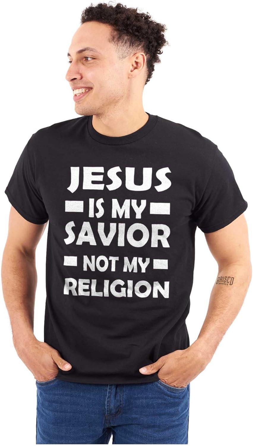 imageJesus is My Savior Not My Religion Graphic T Shirt Men or WomenBlack
