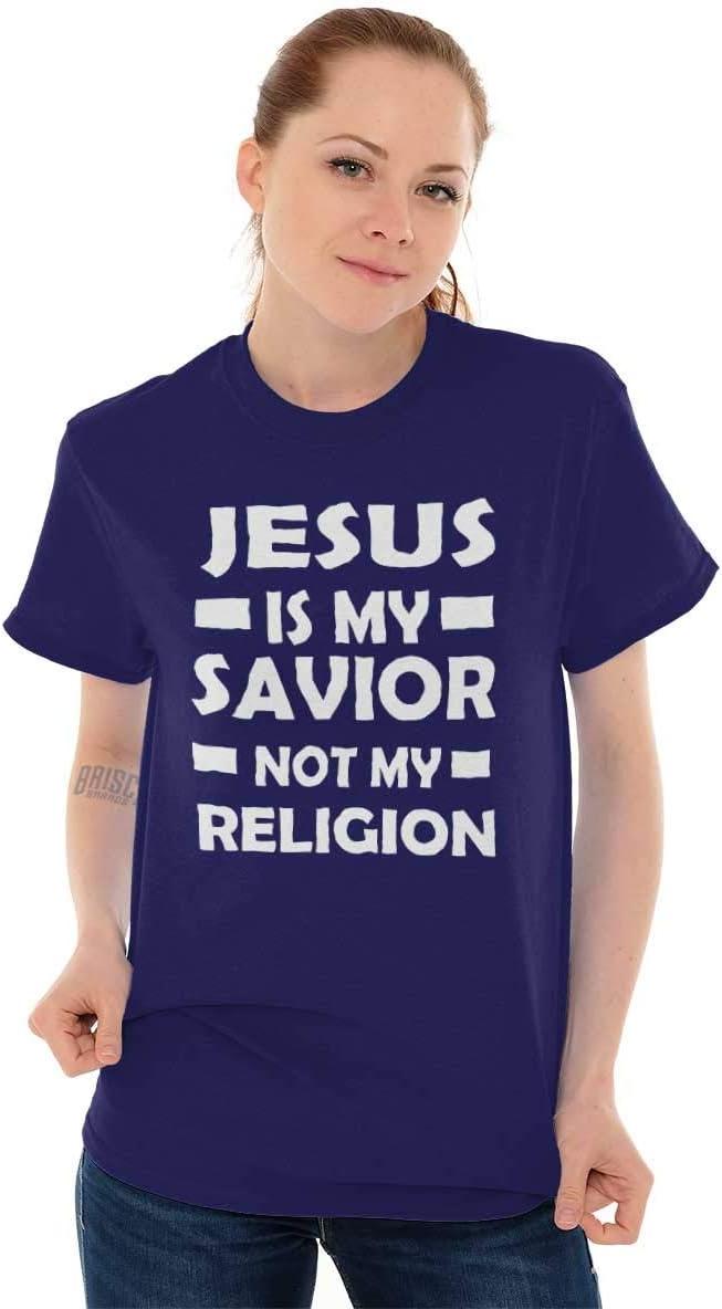 imageJesus is My Savior Not My Religion Graphic T Shirt Men or WomenPurple