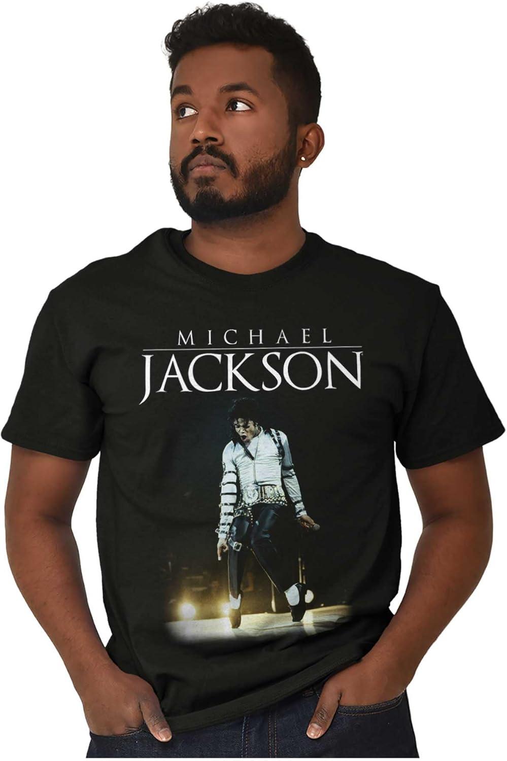 imageMichael Jackson Bad Tour Toe Stand Graphic T Shirt Men or WomenBlack