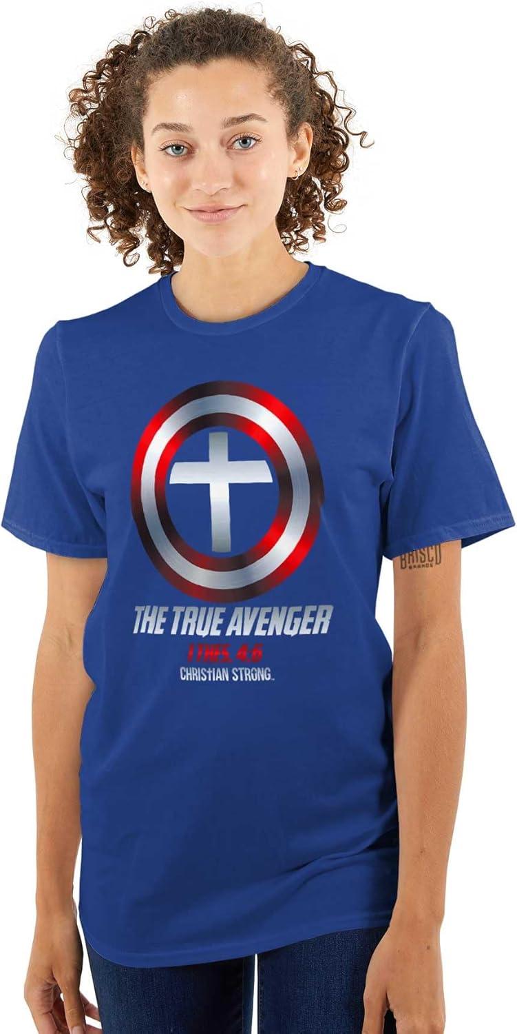imageTrue Avenger Christian Faith Graphic T Shirt Men or WomenRoyal