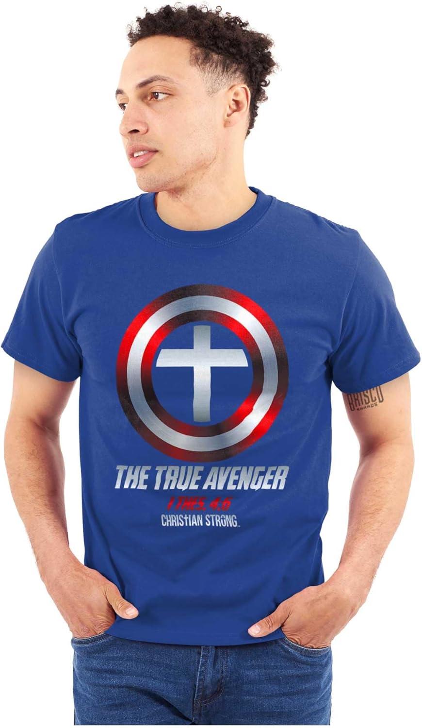 imageTrue Avenger Christian Faith Graphic T Shirt Men or WomenRoyal