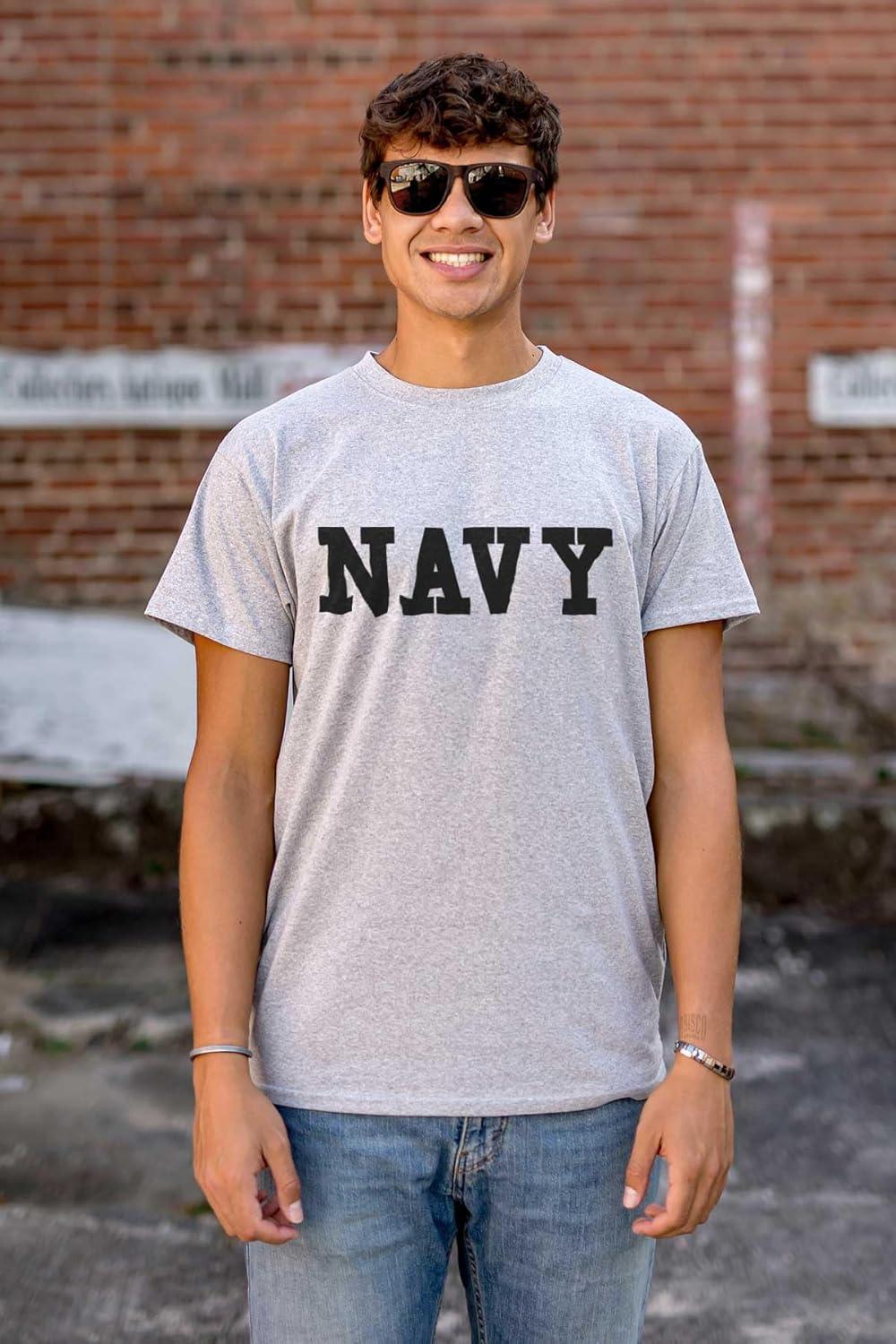 imageUnited States Army Military Graphic T Shirt Men or WomenNavy Sport Grey With Black Ink
