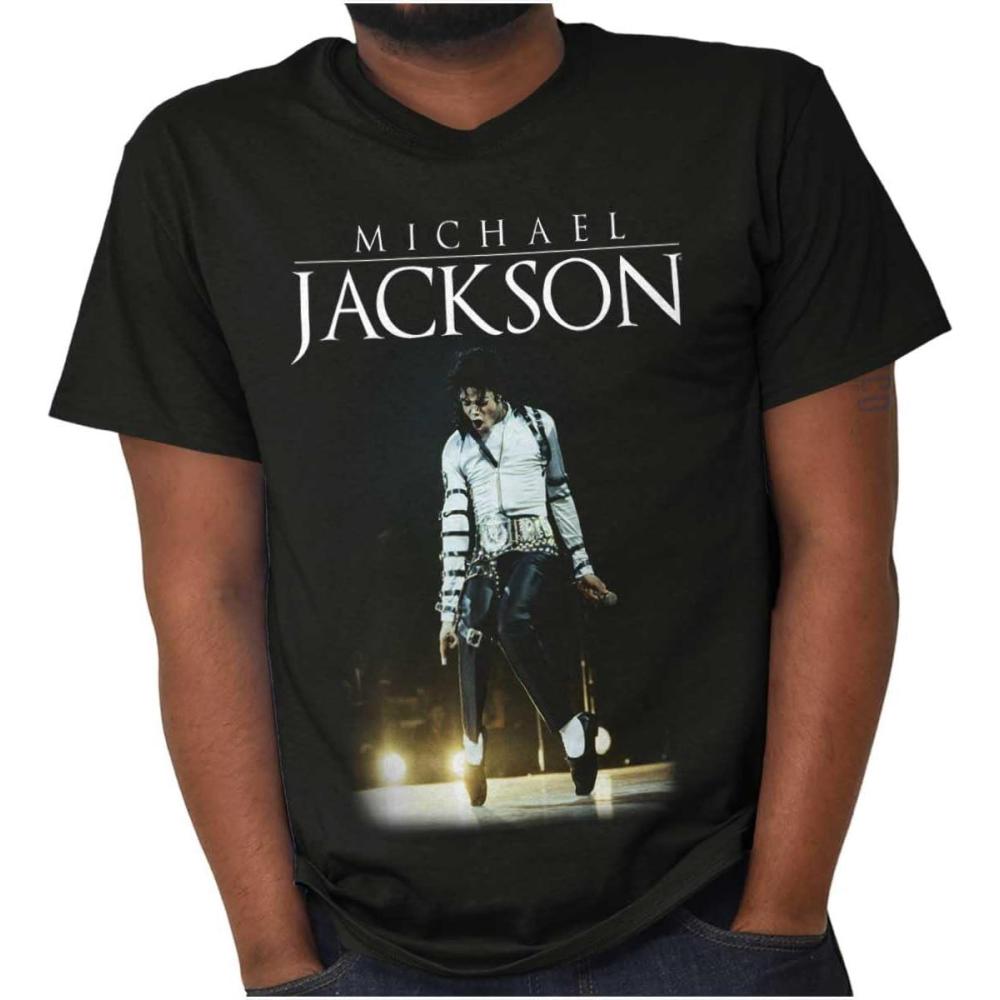 imageMichael Jackson Bad Tour Toe Stand Graphic T Shirt Men or WomenBlack