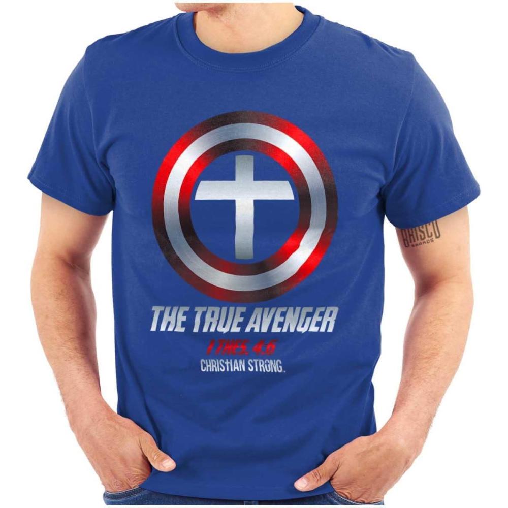 imageTrue Avenger Christian Faith Graphic T Shirt Men or WomenRoyal