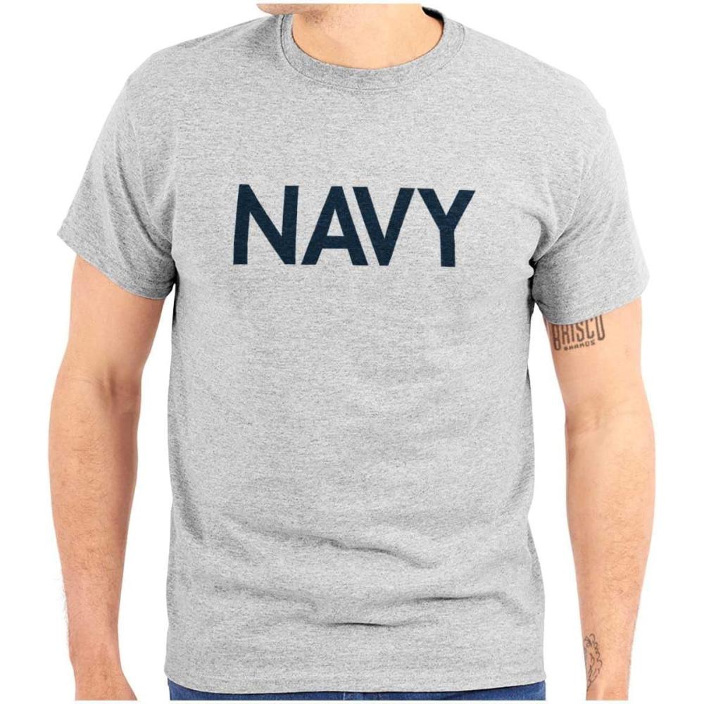 imageUnited States Army Military Graphic T Shirt Men or WomenNavy Sport Grey With Blue Ink